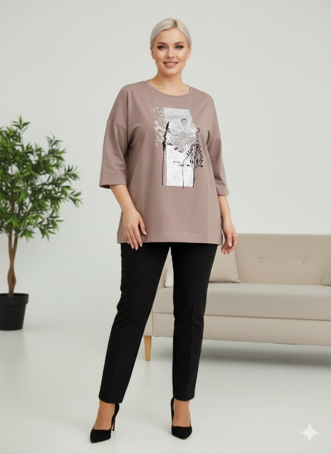 женская туника,трикотажная туника,джемпер,кофта женский,одежда для женщин