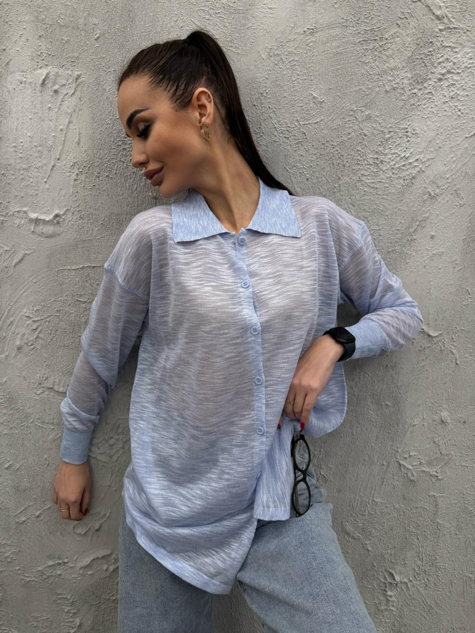 блузка голубая,женская рубашка,рубашка женская стильная,повседневная рубашка,женская блуза