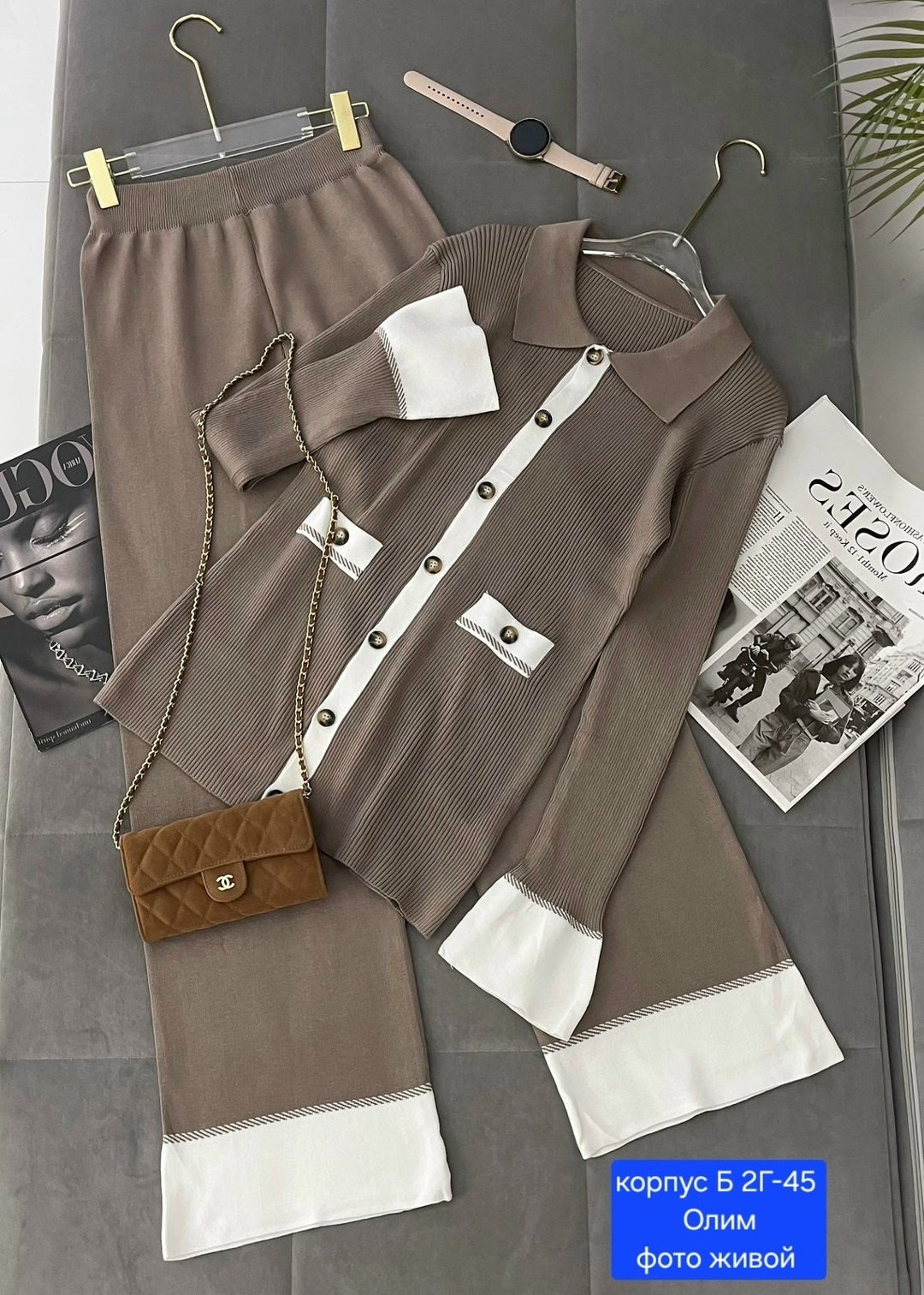 стильные костюмы,женская кофта,вязаный костюм с юбкой,,костюм двойка женская