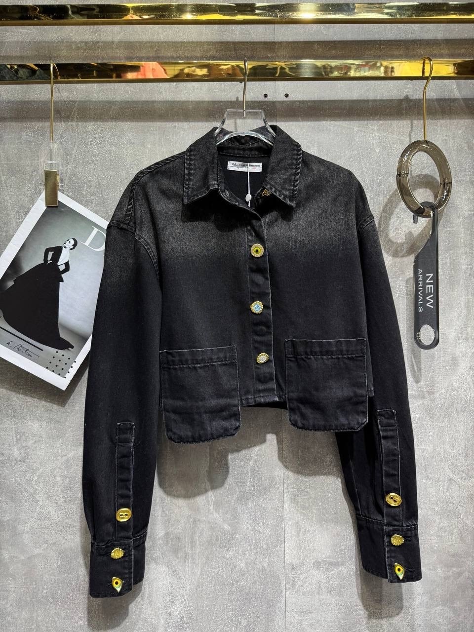 джинсовая куртка,джинсовая куртка женская,укороченная джинсовая куртка,черная джинсовая куртка,короткая куртка