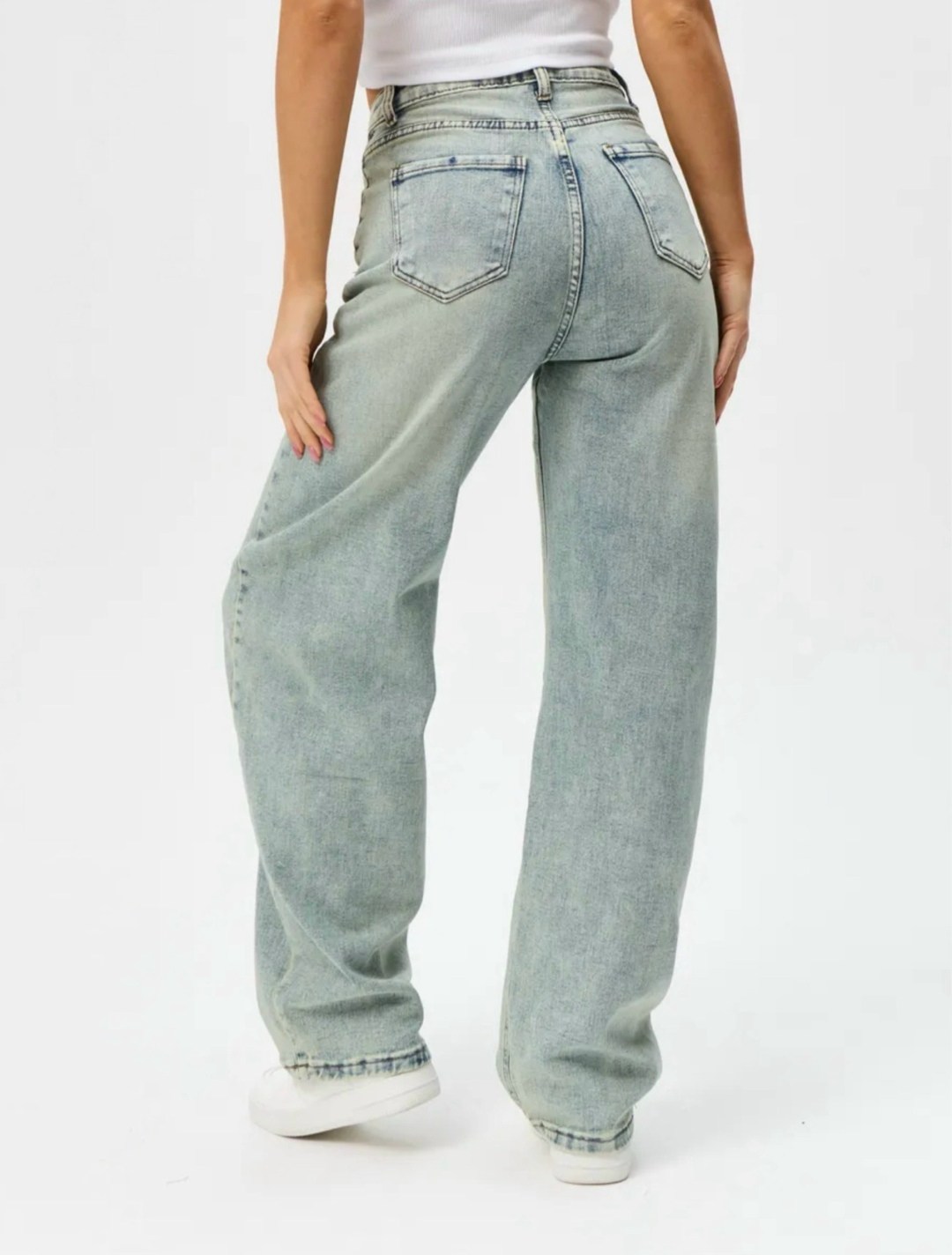 женские джинсы,джинсы широкие,джинсы,джинсы брюки,мешковатые широкие джинсы светло-голубого цвета levi's