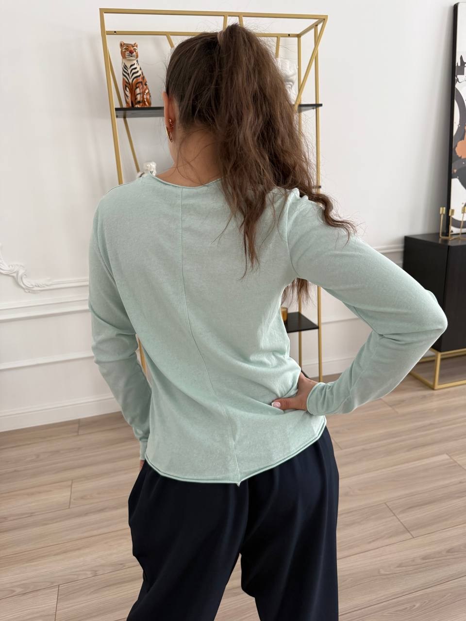 лонгслив трикотажная,лонгслив базовый,лонгслив,джемпер бирюзовый,лонгслив женские