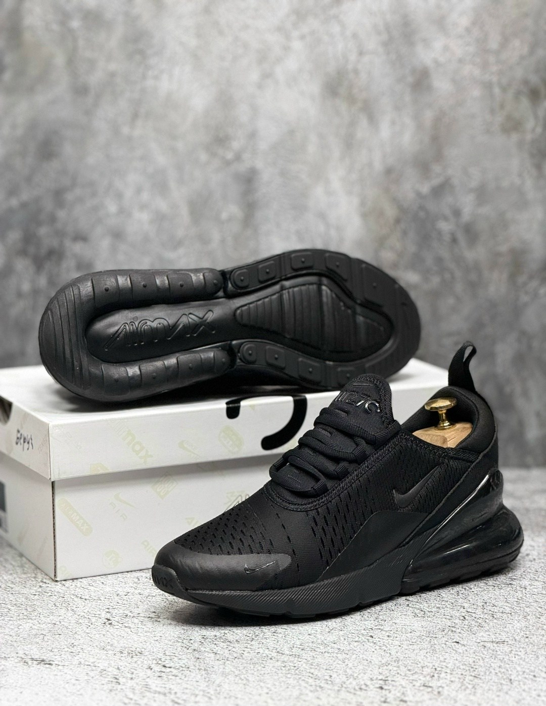 мужские кроссовки nike air max 270,кроссовки nike air max 270,triple black nike air max 270,кроссовки,nike air max 270