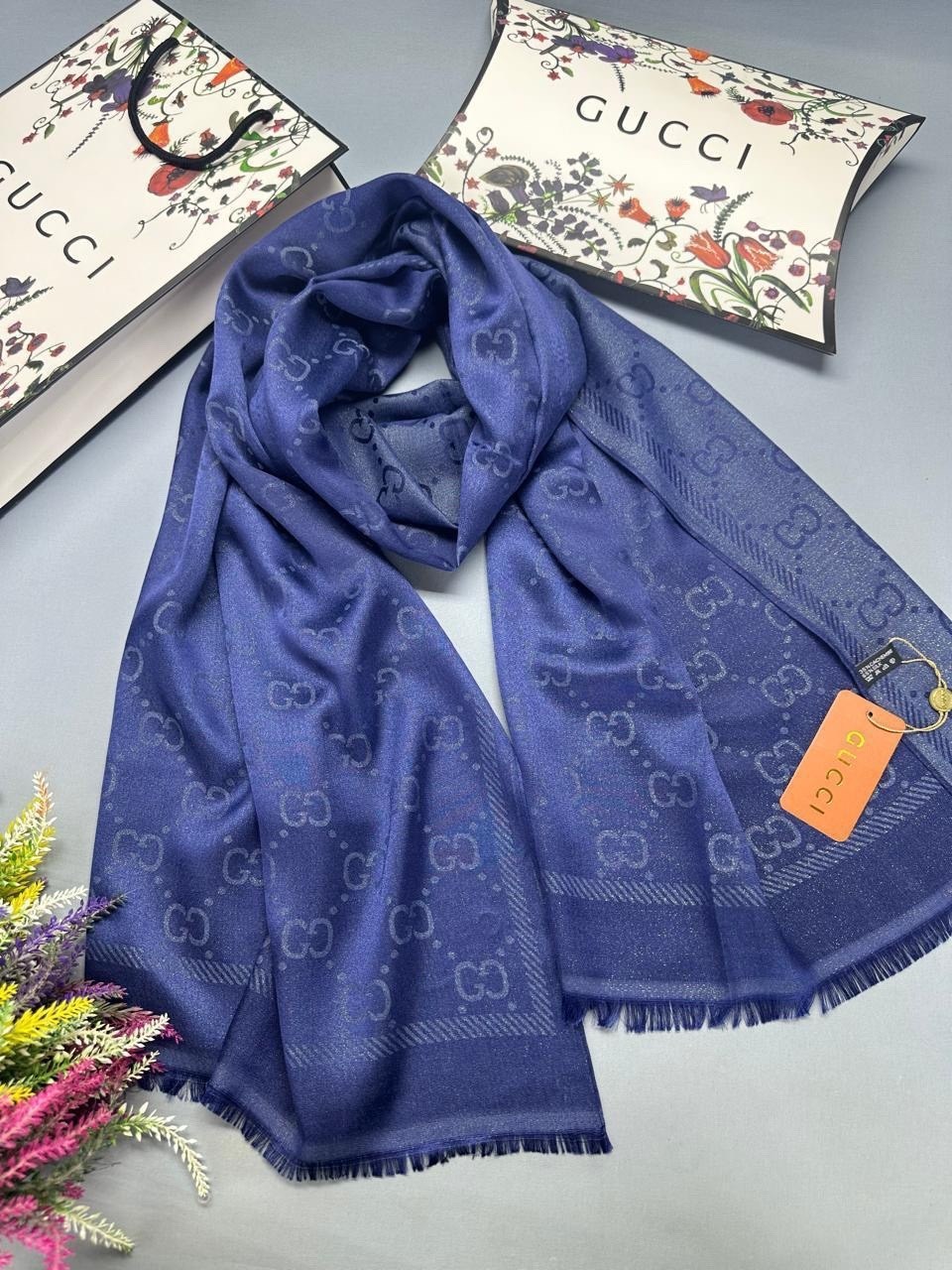 шарф gucci,шарф гуччи женский,палантин гуччи кашемир,шарф женские,коричневый шарф