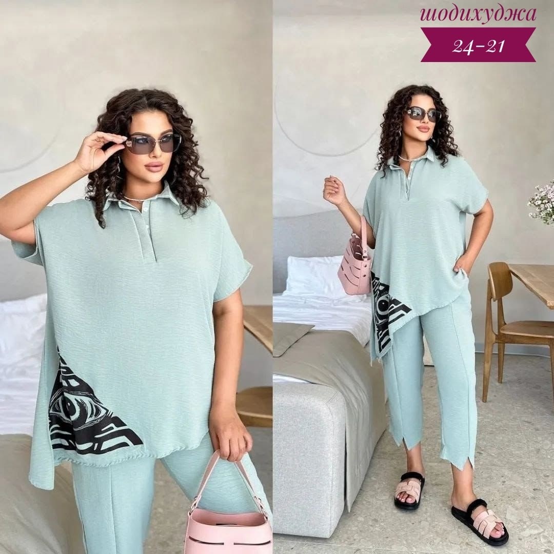 костюм женский больших размеров,летние брючные костюмы,костюм двойка летний брючный,остин костюмы женские,костюм женский брючный с туникой больших размеров