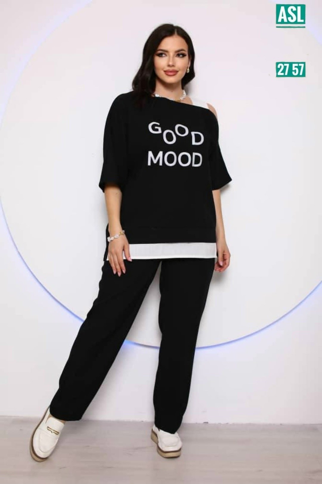 костюмы женские,костюм с брюками,брючный комплект liona style 833 пепельно-зеленый,костюм трикотажный,костюм из кулирки