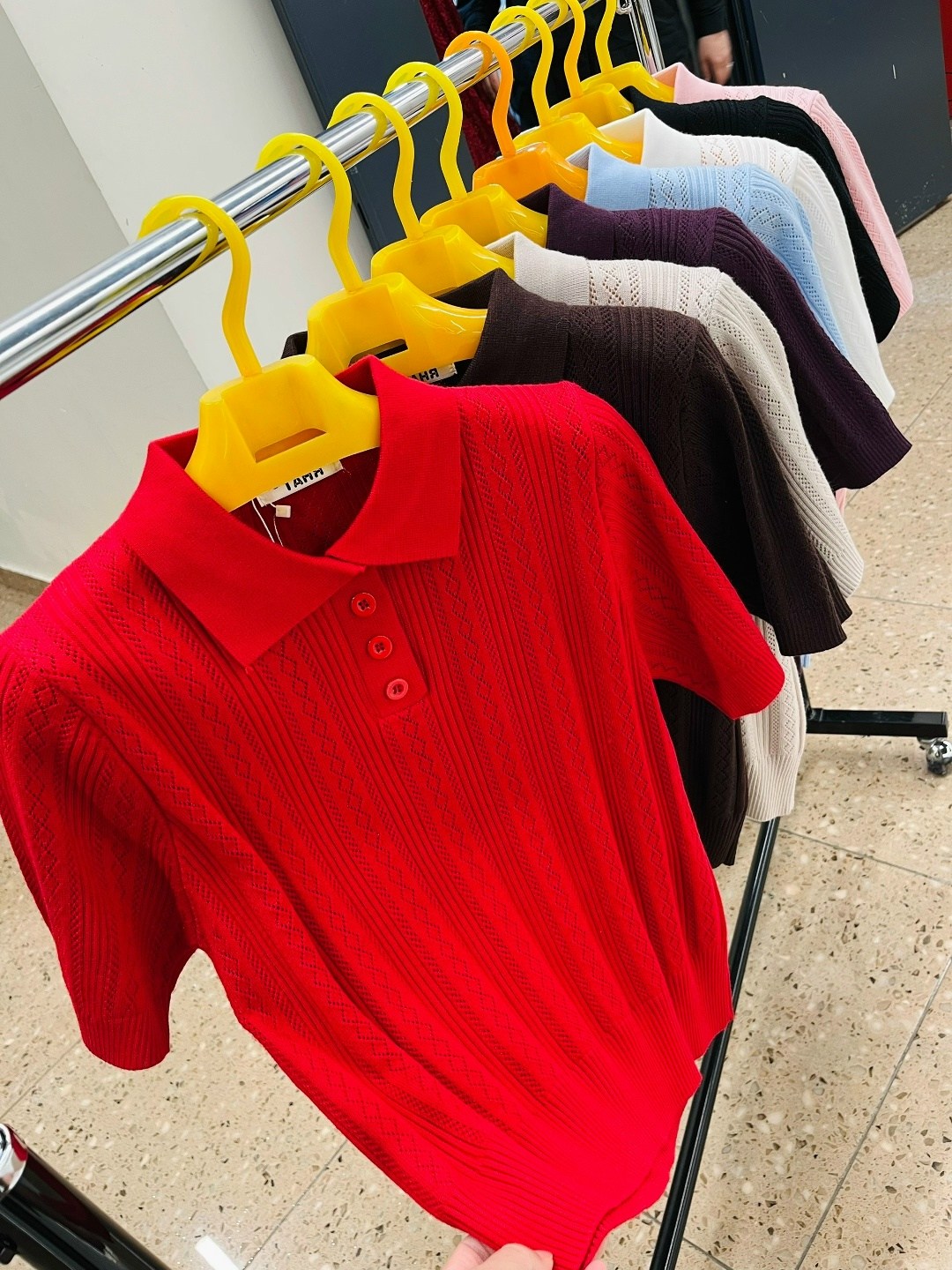 женский джемпер,вязаное поло,вязанная кофта,джемпер голубой,свитер поло