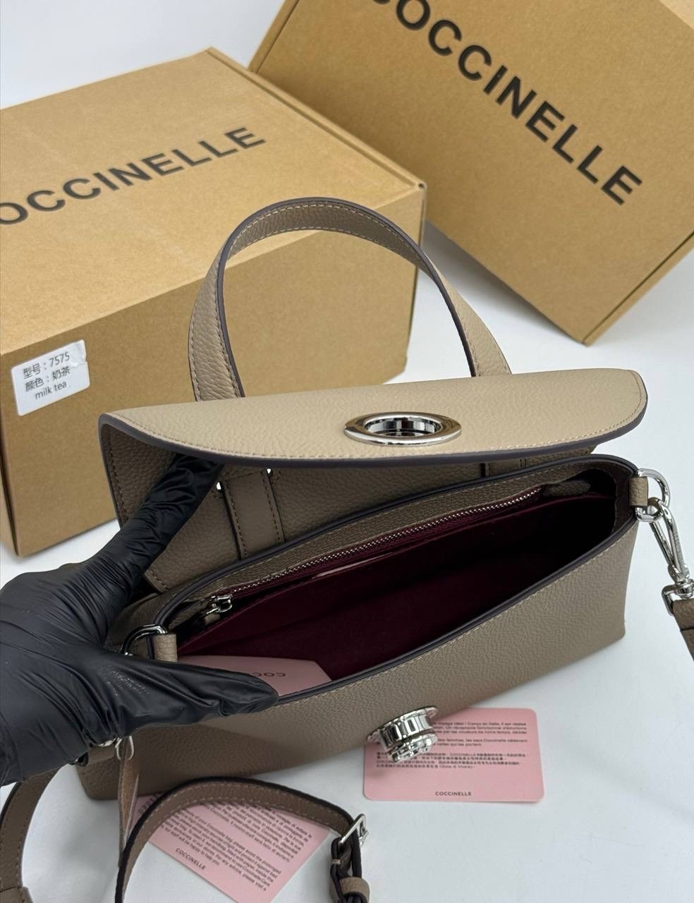 сумка coccinelle,сумка женская coccinelle,coccinelle b14 графит,сумка coccinelle b14 mini пудровая,сумка coccinelle b14 mini