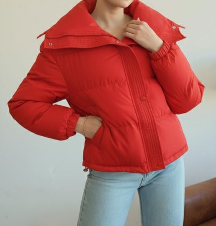 розовая куртка,guess puffer shine jacket,куртка розовая короткая женская,объемная розовая куртка,куртка