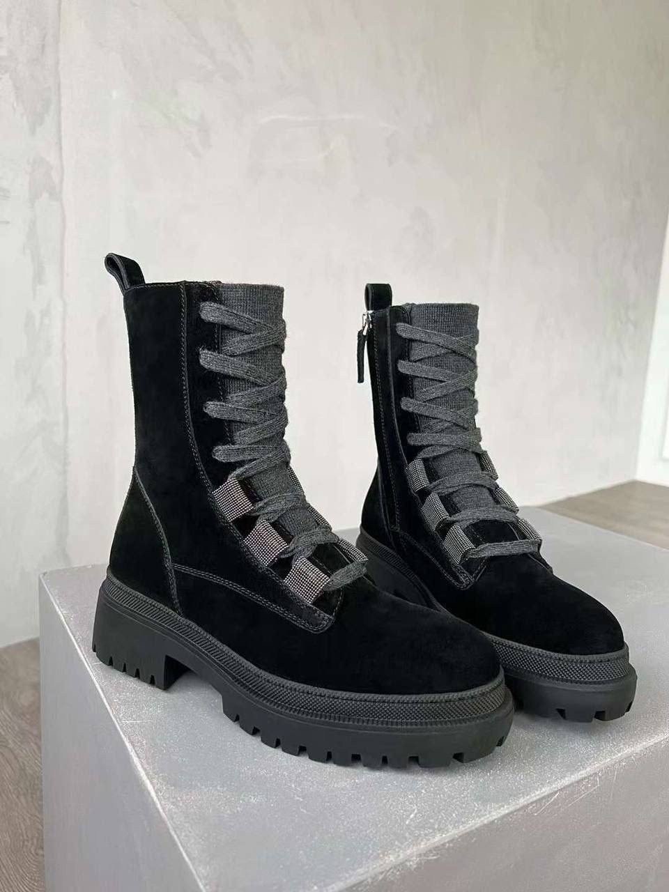 замшевые ботинки brunello cucinelli,ботинки brunello cucinelli,,ботинки brunello cucinelli черный,замшевые ботинки