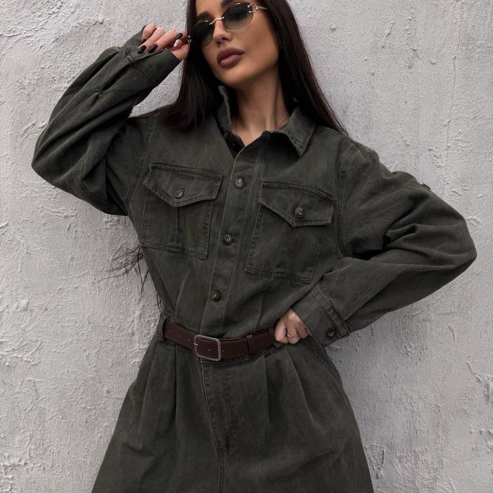 комбинезон davydoff 8014 хаки,комбинезон женский,комбинезон,комбинезон женский хаки,женский комбинезон davydoff 8014 хаки