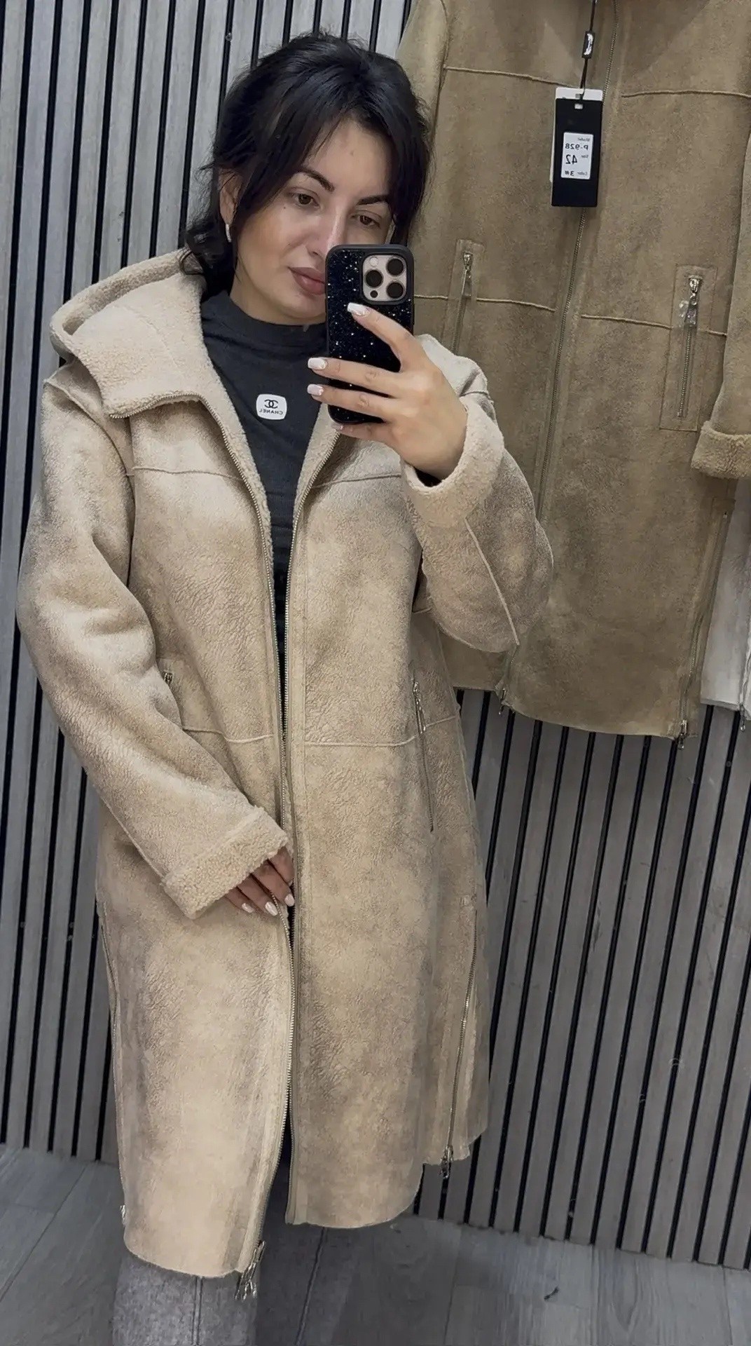 дубленка двухсторонняя,дубленка женская,стильная дубленка,дубленка,пальто демисезонное