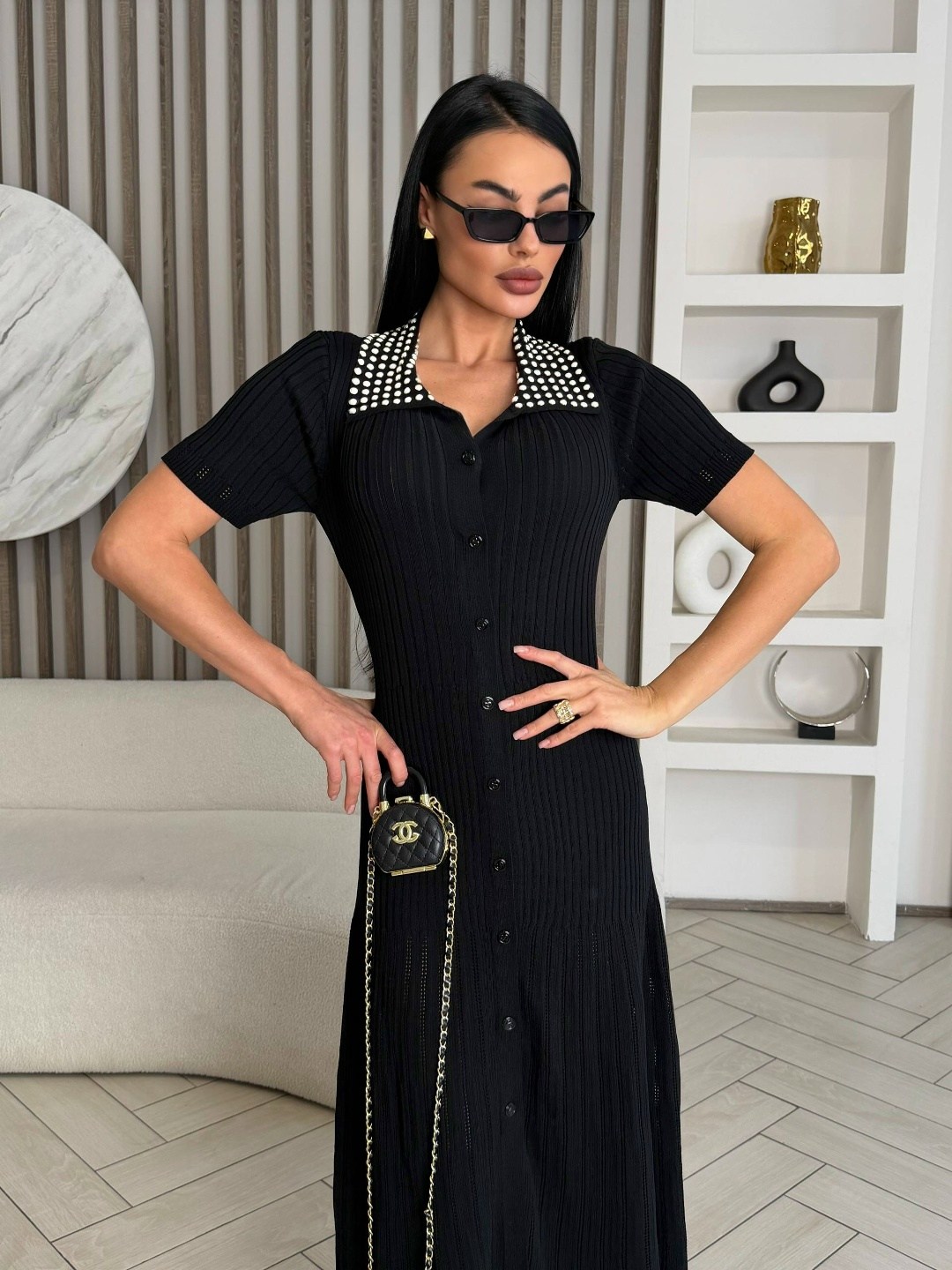 стильное платье,платье,платья элегантные,женское платье черное,платье с воротником