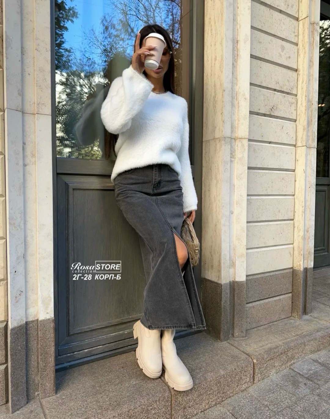 юбка джинсовая длинная с разрезом спереди niange,джинсовая юбка,юбка джинсовая длинная,длинная джинсовая юбка с разрезом спереди,юбка джинс