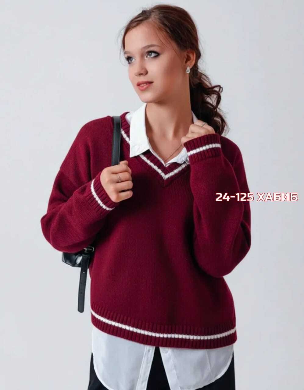 джемпер romgil тз887ш темно-синий, молочный,джемпер пуловер,джемпер классический,джемпер женский,модный женский свитер