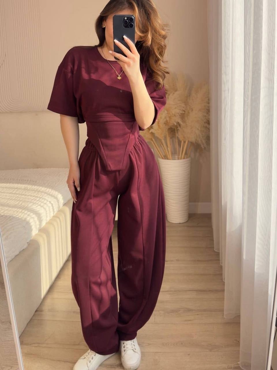 костюм,спортивные костюм,широкие брюки