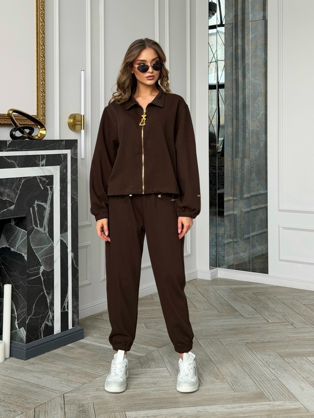 женский костюм 31979 коричневый,спортивный костюм,костюм спортивный ten clothes,женский костюм,женский спортивный костюм