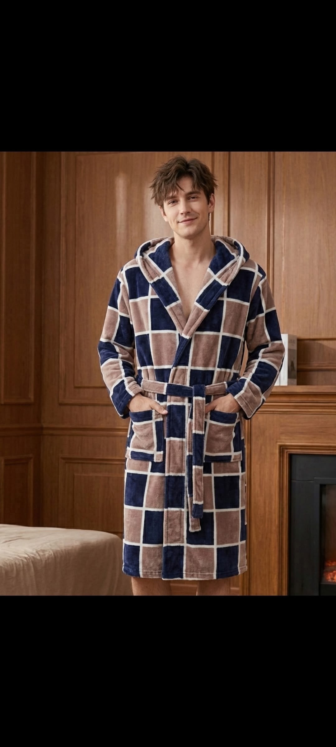 халат мужской,мужской халат в клетку,халат мужской махровый,халат для дома,халат домашний мужской
