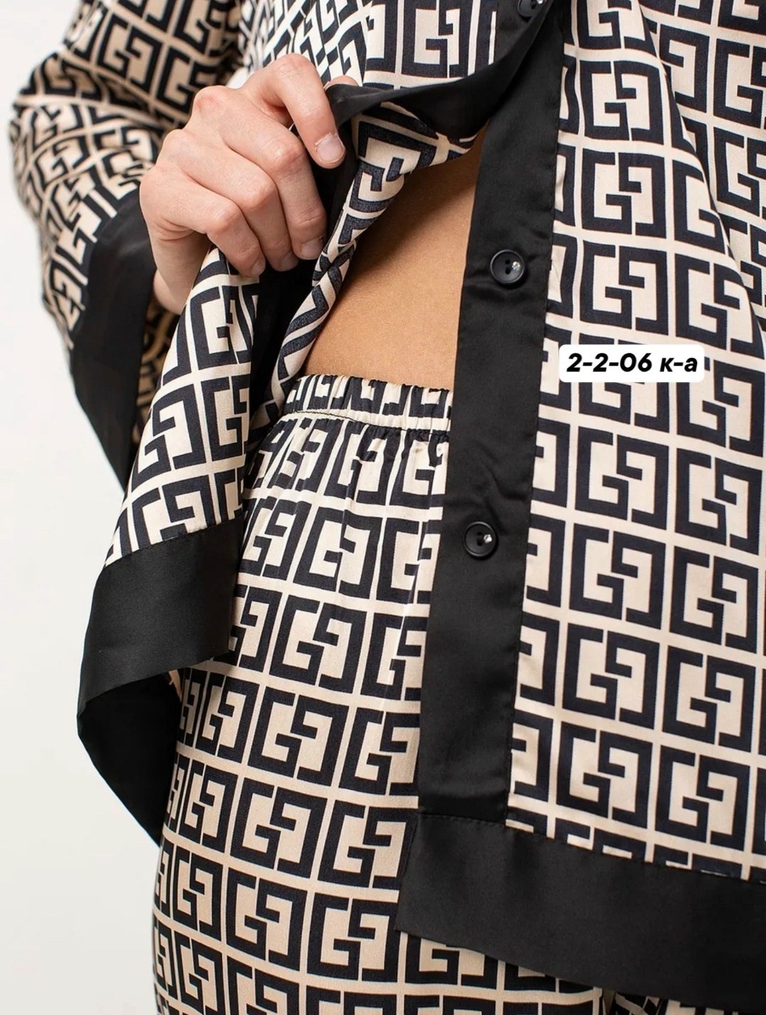 пижама шелковая фенди,пижама женская,пижама шелкова со штанами,домашние костюмы,пижама женская с брюками