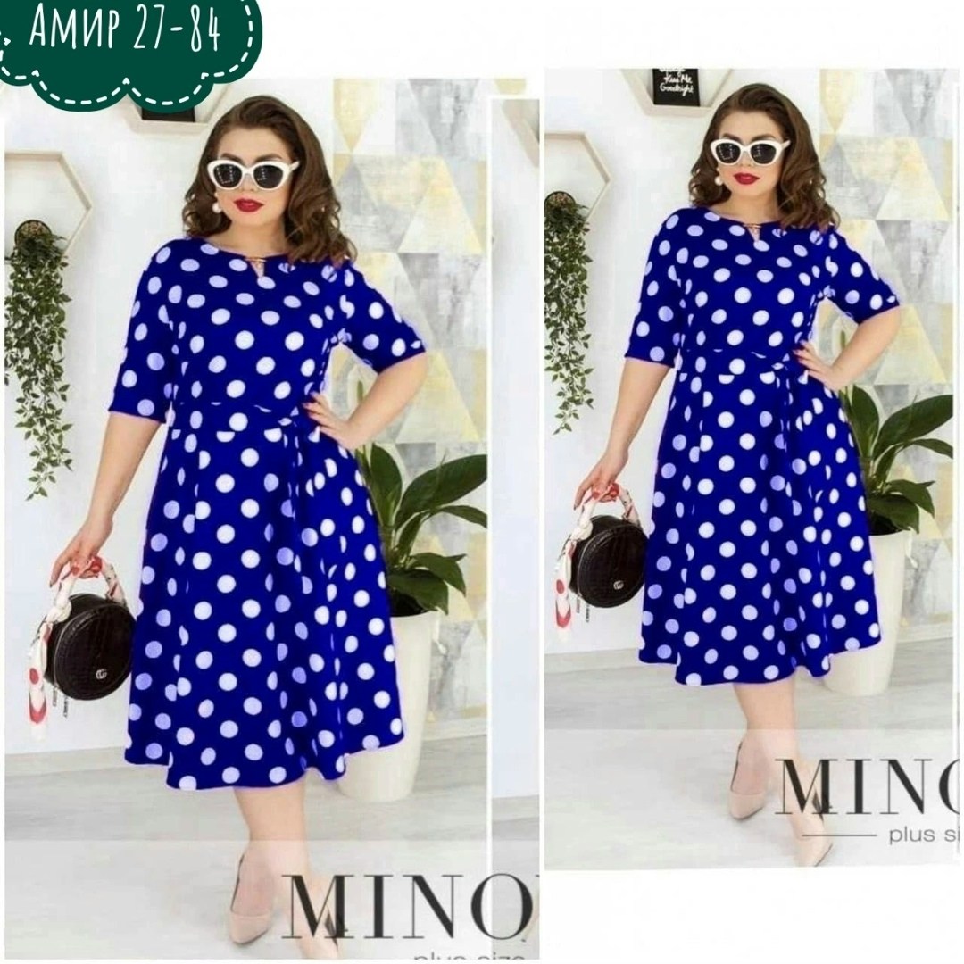 женское платье в горох,платье в горох для полных женщин,платье женское больших размеров,платье,платье женское