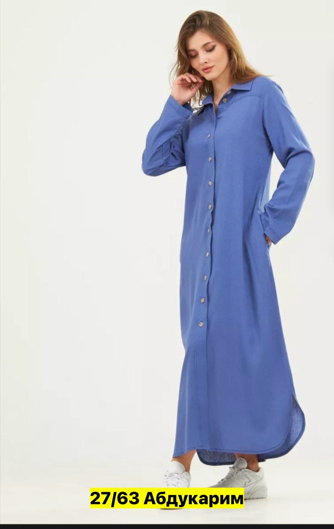 джинсовое платье-рубашка,элегантное свободное джинсовое платье-рубашка,платье джинсовое,длинное джинсовое платье рубашка,платье джинс