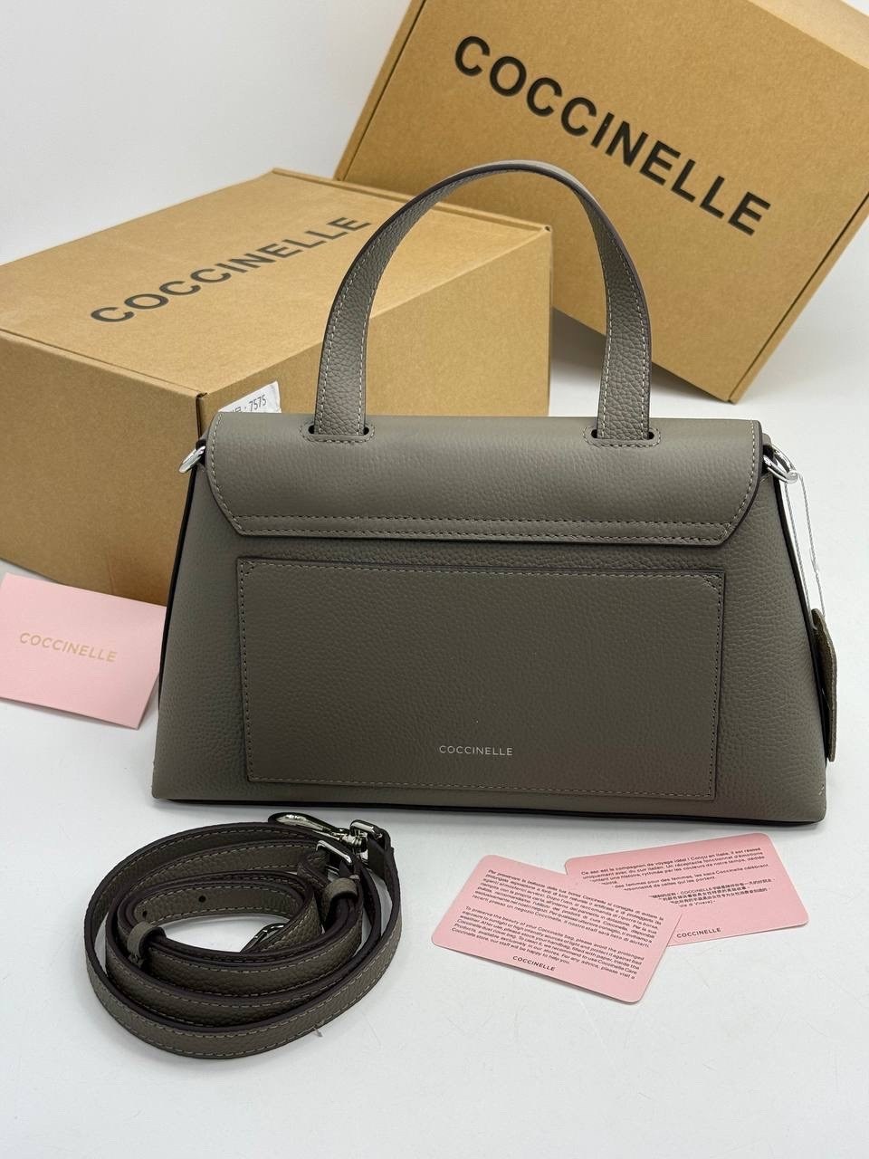 сумка coccinelle,сумка женская coccinelle,сумка,сумка женская,coccinelle b14 серая