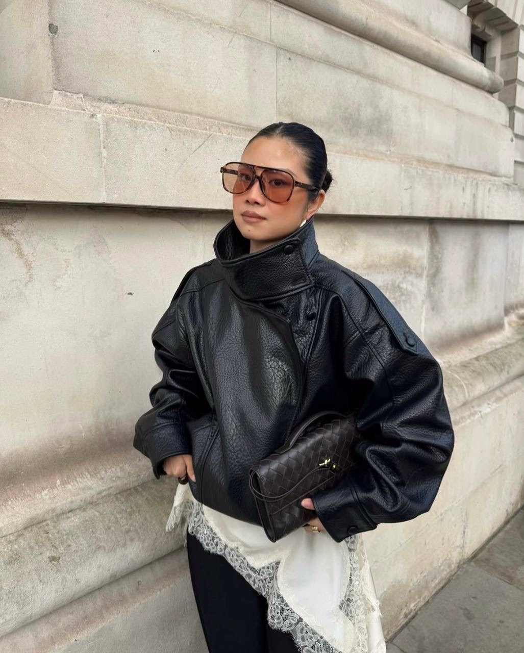 куртка кожаная,женская кожаная куртка,куртка оверсайз,косуха кожаная куртка оверсайз saint shine,косуха оверсайз