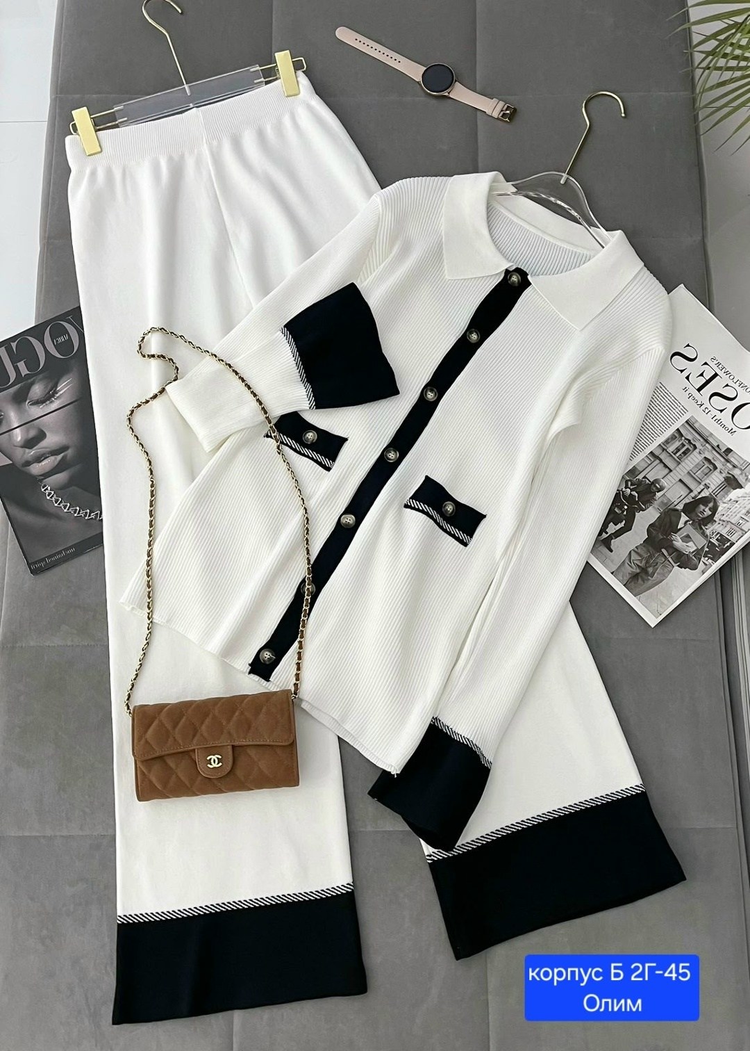 стильные костюмы,женская кофта,вязаный костюм с юбкой,,костюм двойка женская