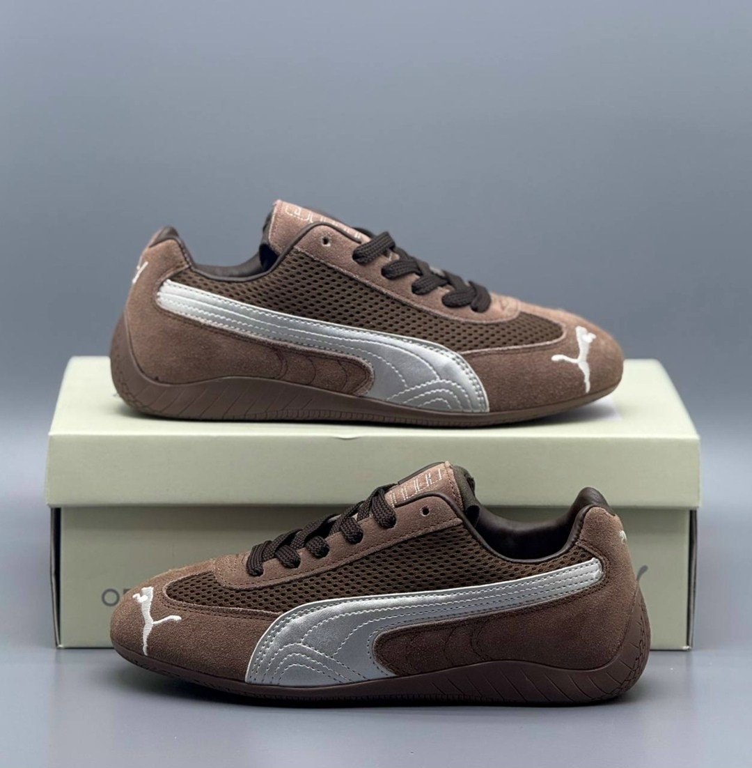 женские кроссовки puma,puma коричневые замшевые низкие кроссовки,кроссовки puma speedcat,кроссовки замша,кроссовки puma