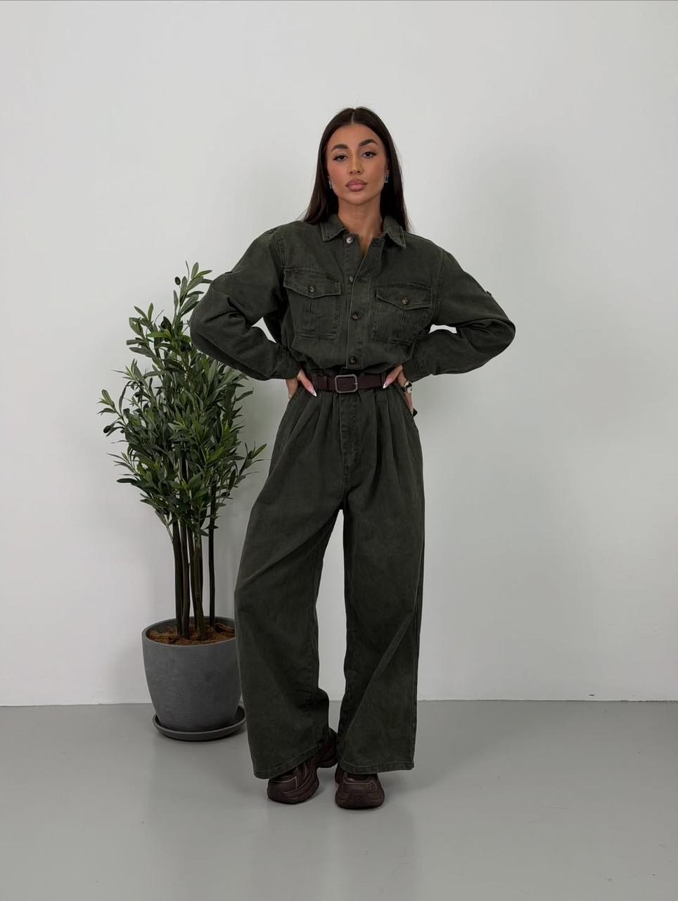 комбинезон davydoff 8014 хаки,комбинезон женский,комбинезон,комбинезон женский хаки,женский комбинезон davydoff 8014 хаки