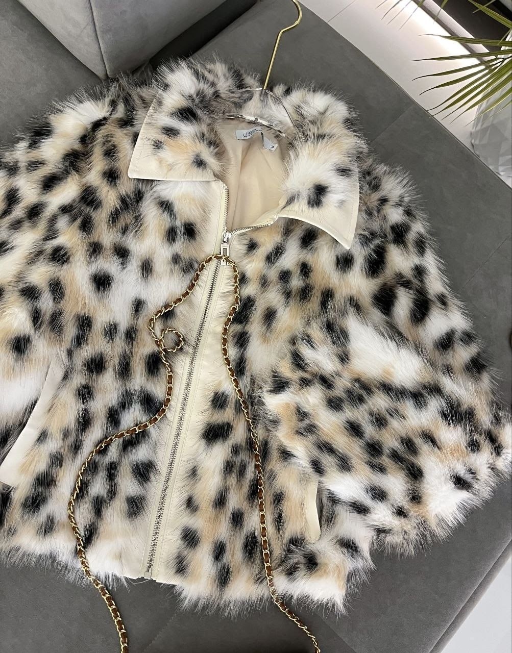 меховая куртка,куртка из искусственного меха,леопардовая куртка,женская короткая куртка из искусственного меха,плюшевая куртка леопардовая
