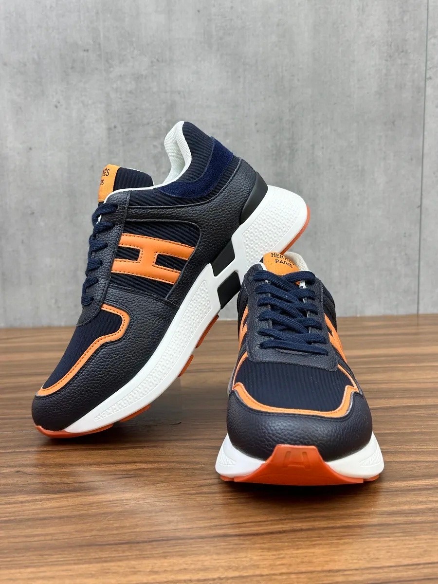 кроссовки hermes,кроссовки hermes мужские,мужские кроссовки hermes navy,кроссовки hermes оригинал,мужские комбинированные кроссовки hermes