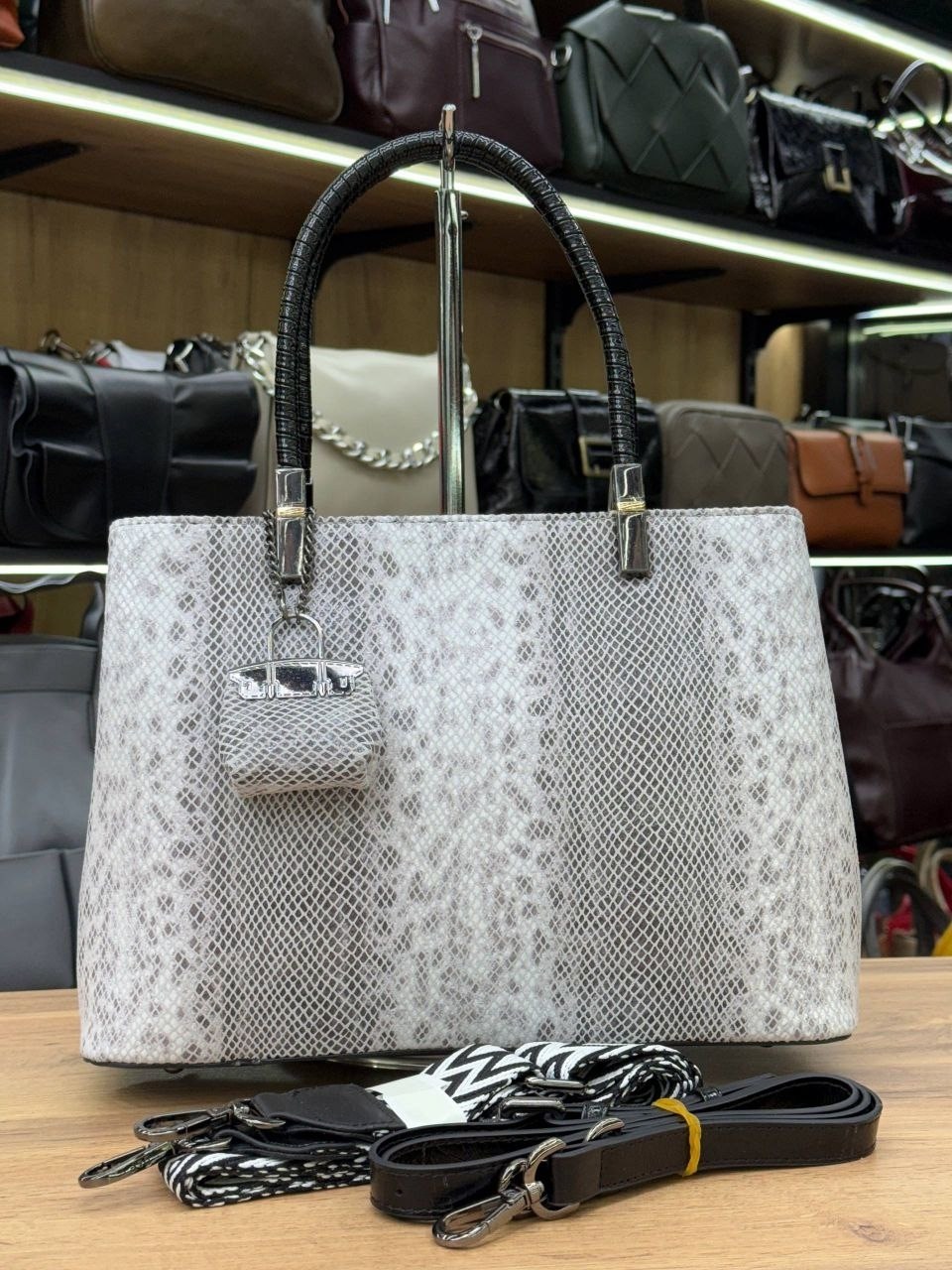 сумка женская,сумка,женская сумка из кожи питона,сумка женская кожаная,модная сумка