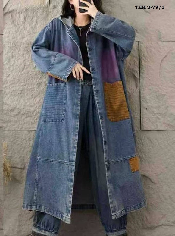 джинсовое пальто,джинсовый плащ,женское джинсовое пальто,джинсовый плащ женский,джинсовый тренч