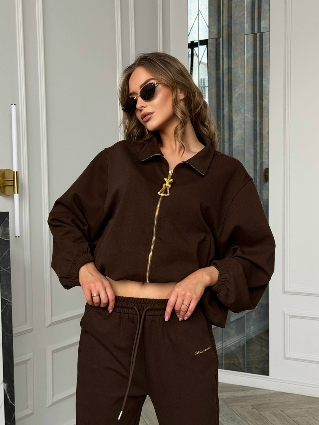 женский костюм 31979 коричневый,спортивный костюм,костюм спортивный ten clothes,женский костюм,женский спортивный костюм
