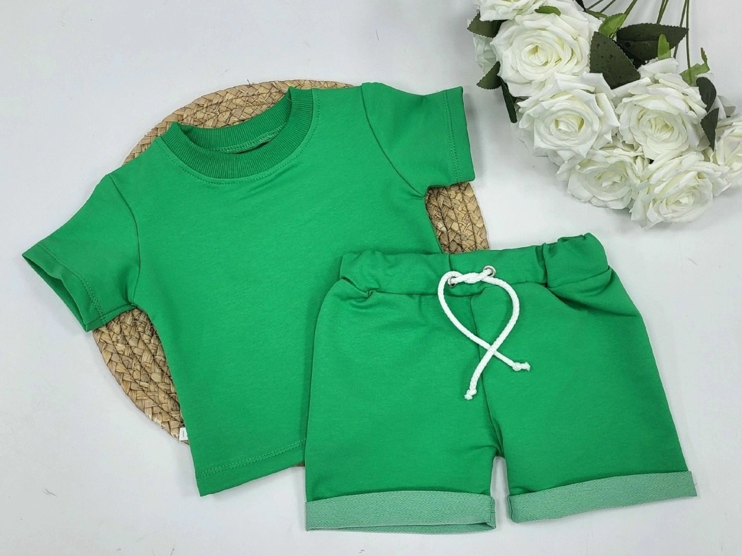 комплект одежды,шорты желтые,одежда для новорожденных ,желтые шорты детские,из желтой кулирки