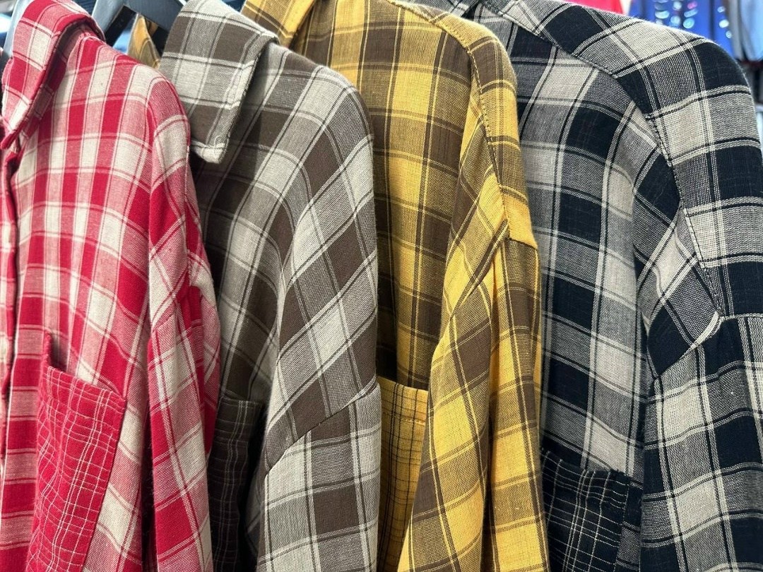 рубашка женская в клетку pinacolada64,рубашка женская в клетку,женская клетчатая рубашка,рубашка в клетку,рубашка летняя oversize