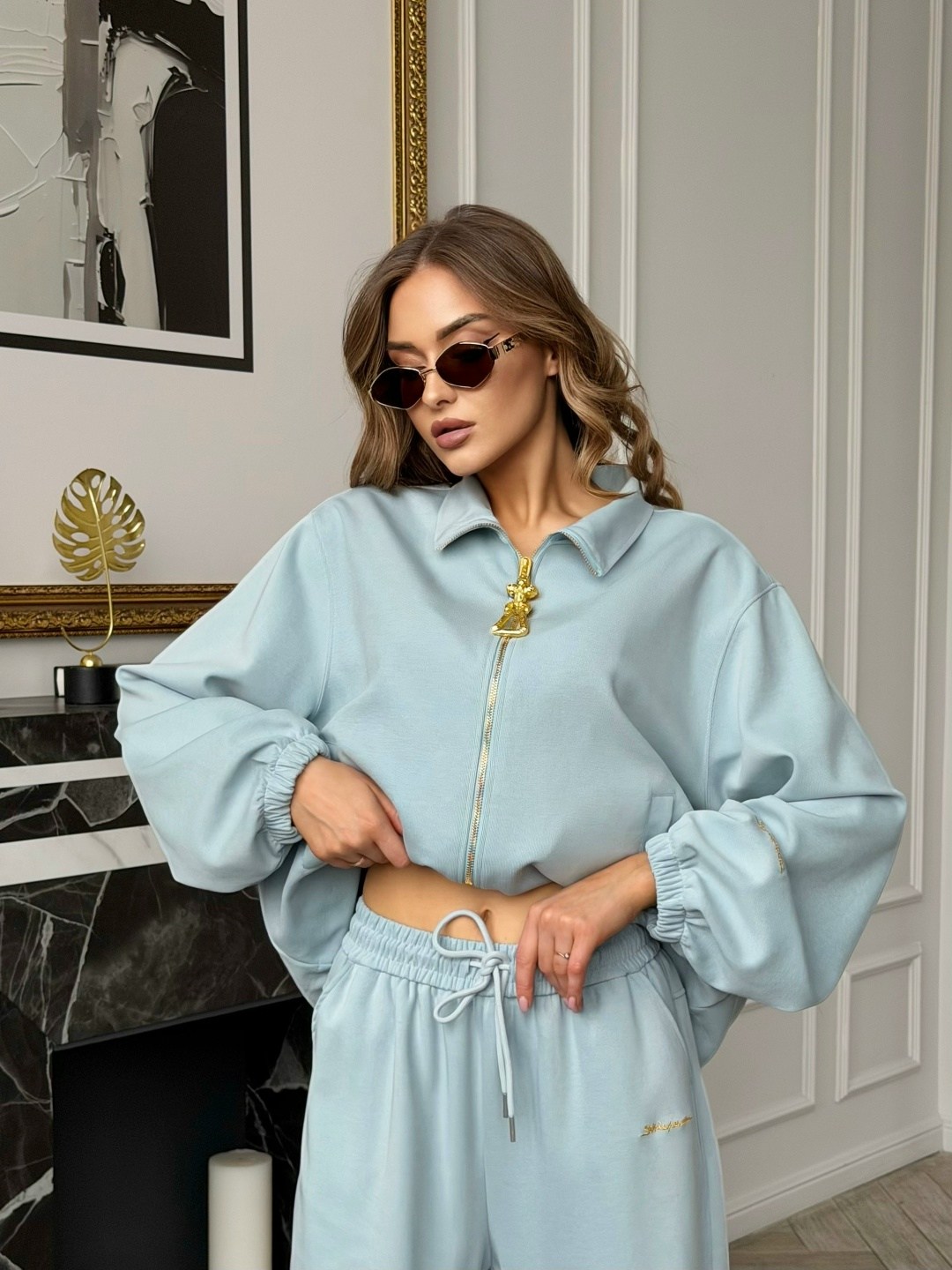 костюм спортивный,костюм спортивный женский,женский костюм,костюм с брюками,костюм голубой