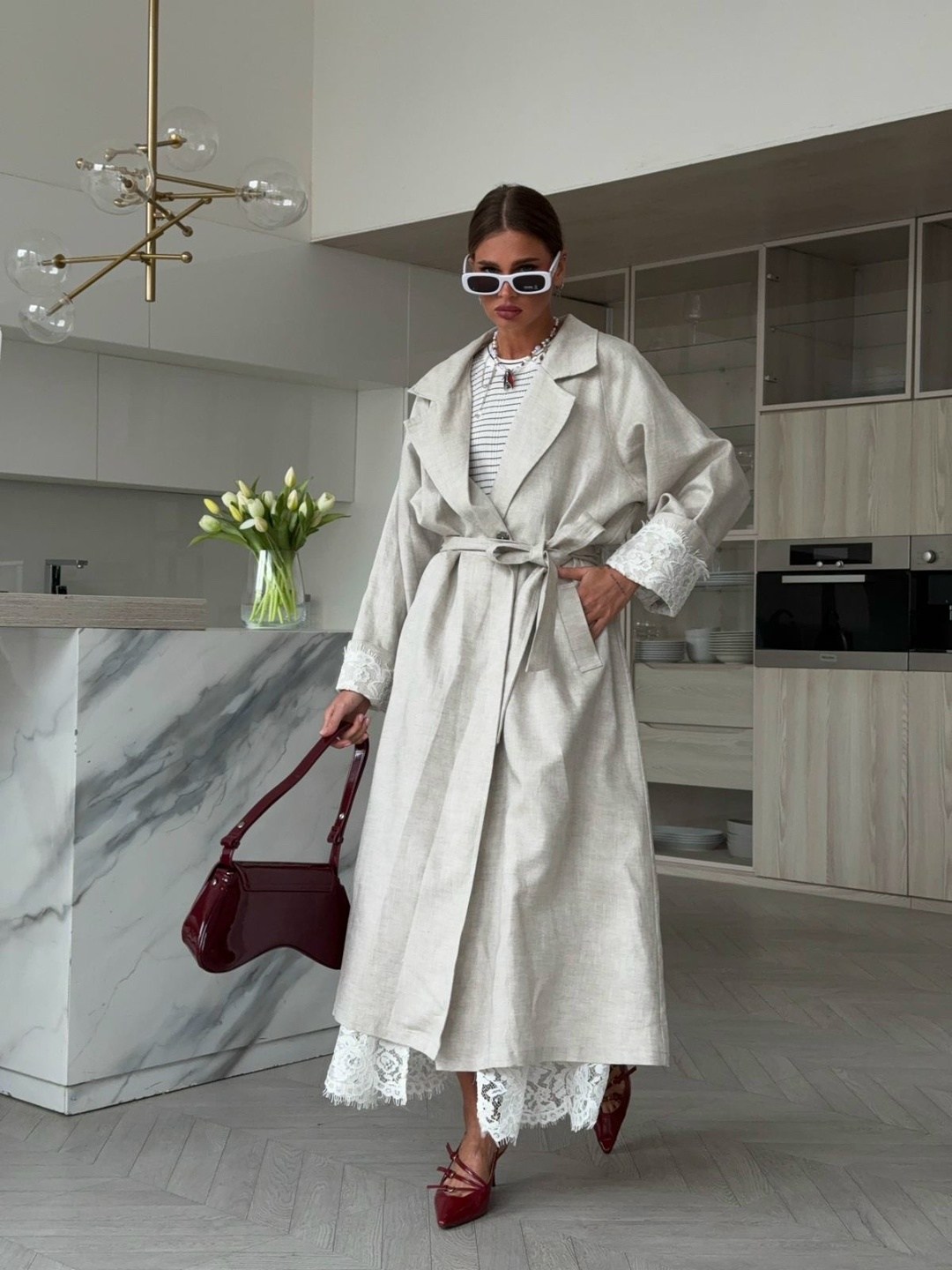 роскошный льняной тренч ermanо scervino,тренч женский,тренч,женские плащи,тренч женский льняной ermano scervino