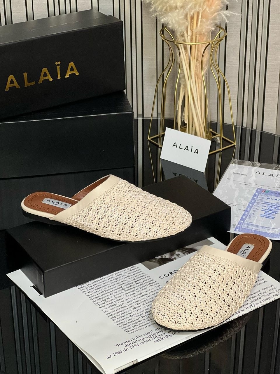 ,мюли alaia,шлепанцы летние женские,мюли женские, женская