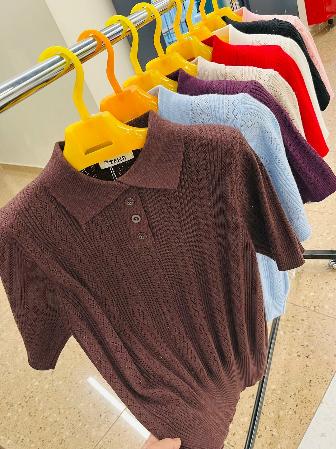 женский джемпер,вязаное поло,вязанная кофта,джемпер голубой,свитер поло