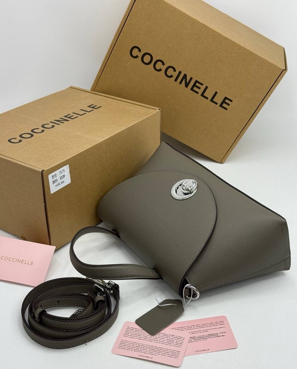 сумка coccinelle,сумка женская coccinelle,сумка,сумка женская,coccinelle b14 серая