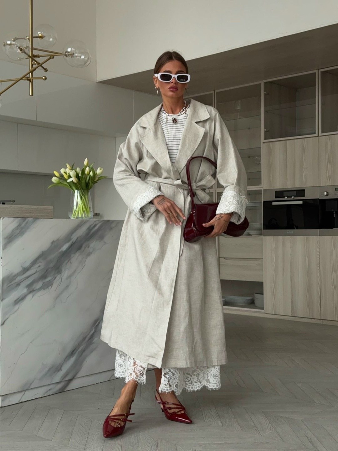 роскошный льняной тренч ermanо scervino,тренч женский,тренч,женские плащи,тренч женский льняной ermano scervino