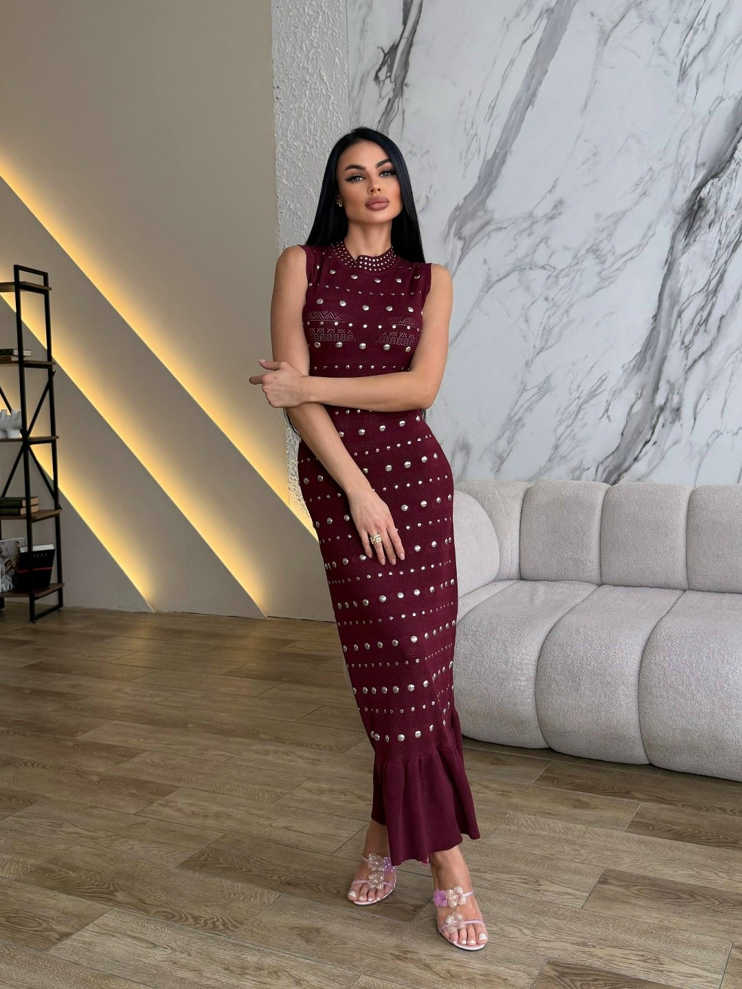 платье,шикарные платья,трикотажное платье,платье идеальное,бордовое платье