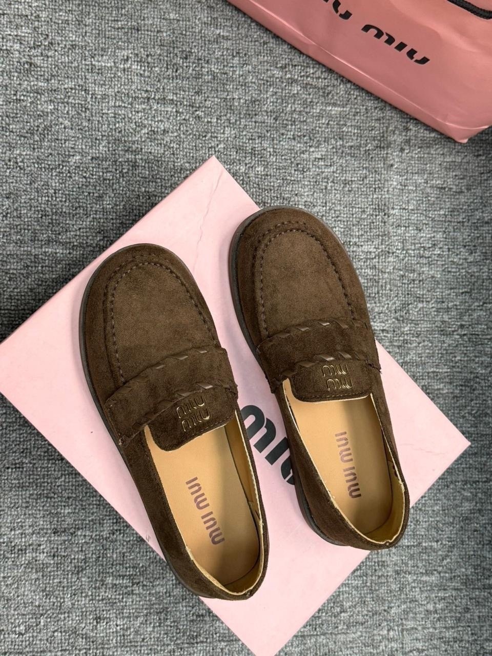 лоферы женские,лоферы miu miu,,лоферы замшевые,лоферы миу миу