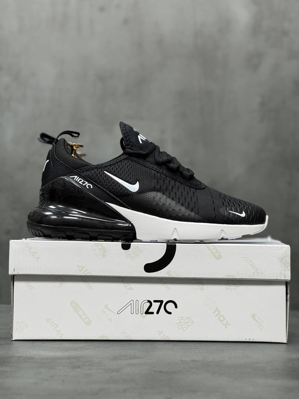 мужские кроссовки nike air max 270,кроссовки nike air max 270,кроссовки,nike air max 270,nike air max 270 черный белый