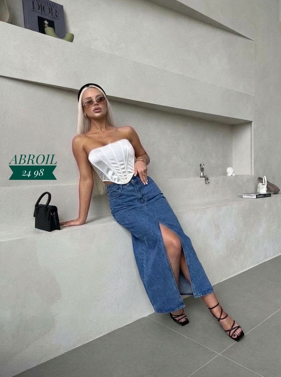 джинсовая юбка с разрезом миди,джинсовая юбка,длинная джинсовая юбка,юбка джинсовая женская,длинная джинсовая юбка с разрезом спереди