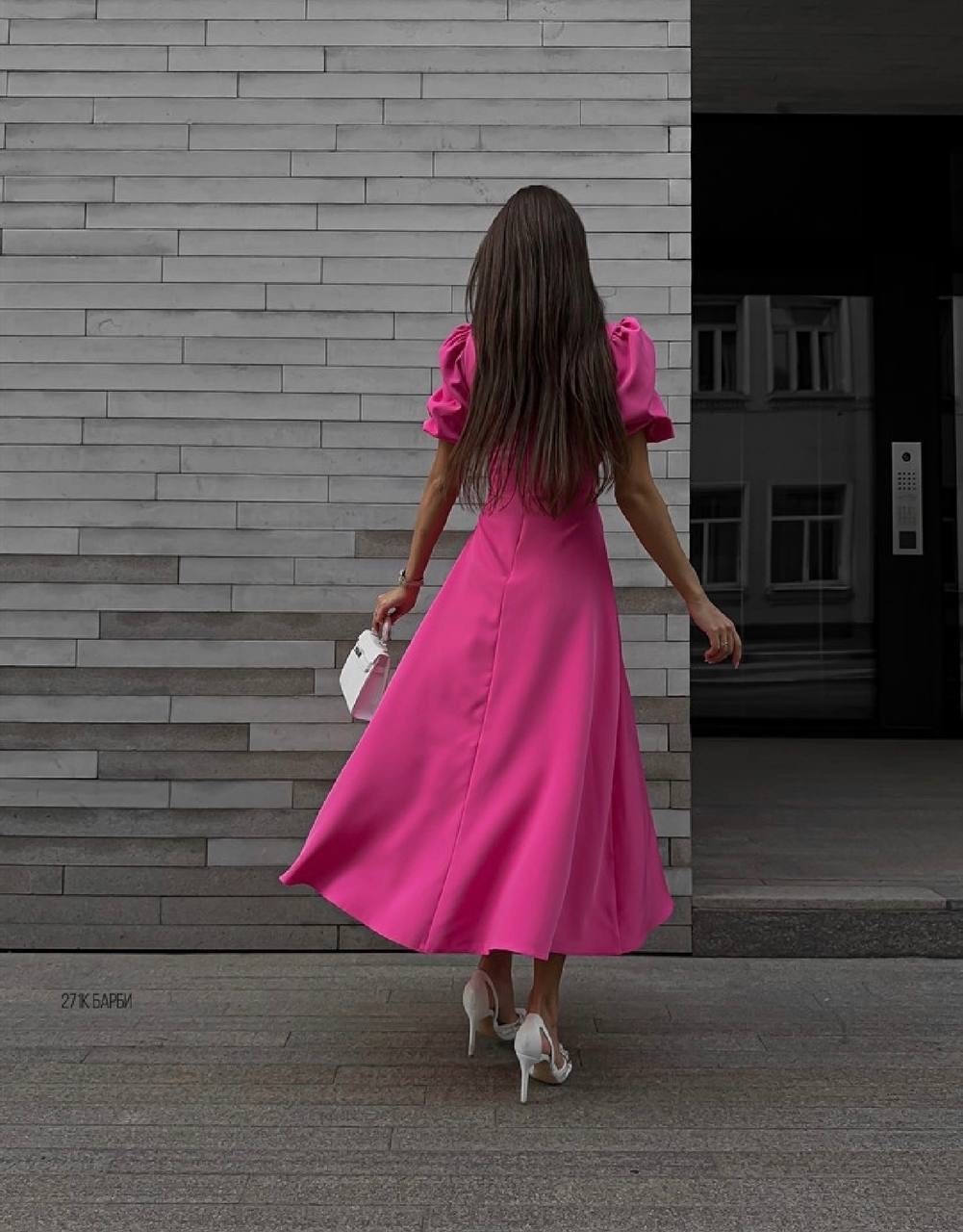 платье модное,платье барби,платье розовое,платье фуксия,платье женское розовое