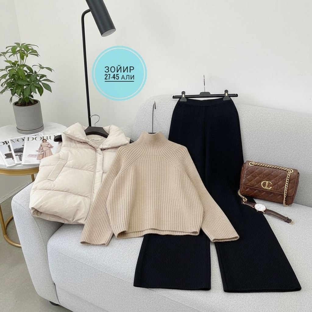 костюм повседневный,трикотажные костюмы,комплект одежды женские,модные свитера,модные комплекты