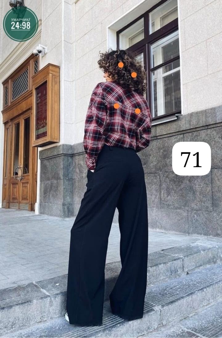 брюки классические широкие палаццо завышенная талия magic people,брюки палаццо,брюки-палаццо с завышенной талией,брюки палаццо женские,модный образ с брюками палаццо